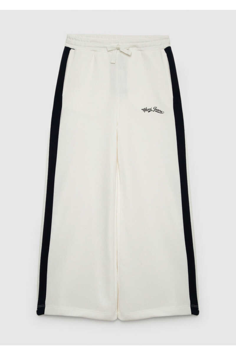 Mavi eans Baskılı Ekru Loose Fit Çocuk Eşofman Altı 7010060-70057 - 2