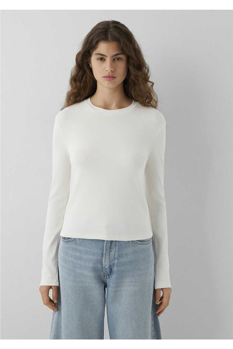 Mavi Ekru Basıc Kadın Sweat 1614217-70048 - 3