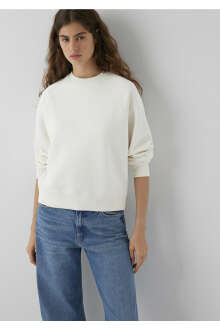 Mavi Ekru Basic Regular Fit Kadın Sweatshirt 1S10578-70049