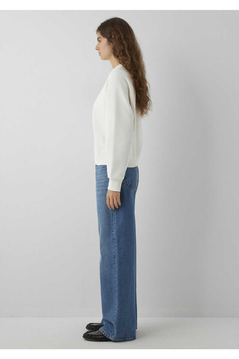 Mavi Ekru Basic Regular Fit Kadın Sweatshirt 1S10578-70049 - 4