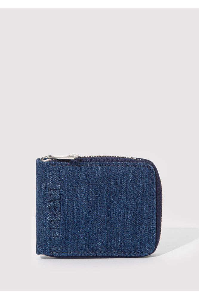 Mavi Fermuarlı Denim Kadın Cüzdan 1913340-83594