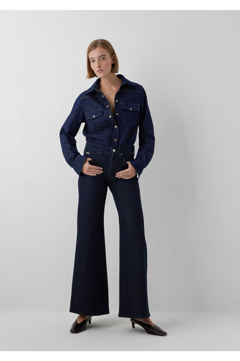Mavi Flare Bootcut Normal Bel Denim Studio Rinse Kadın Jean Pantolon 1018584-A3808 - 1