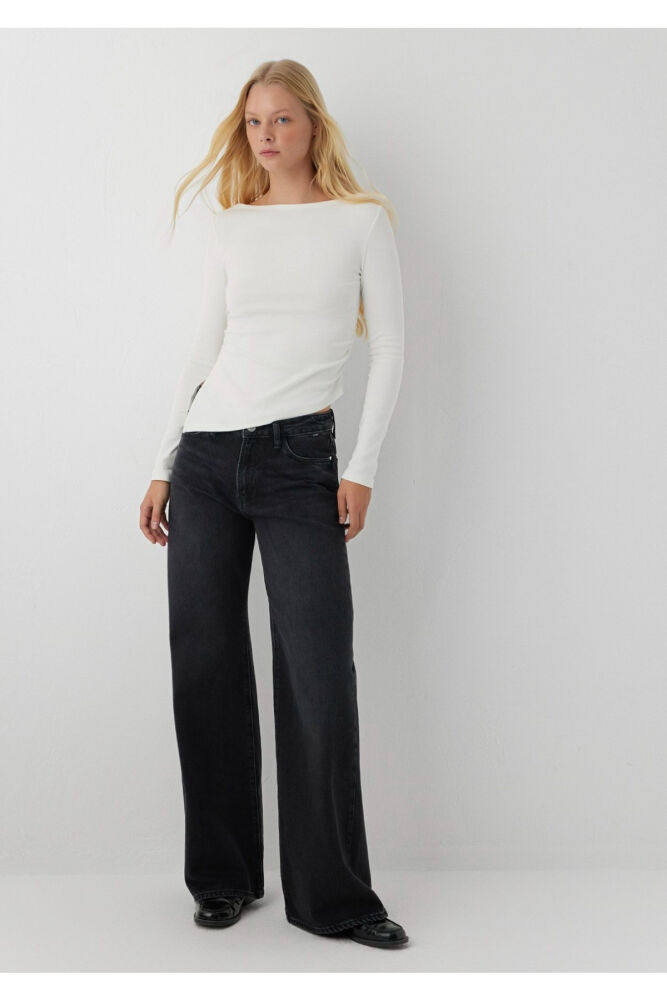 Mavi Florıda Someke Wide Leg Kadın Jean Pantolon 1010381-A6745