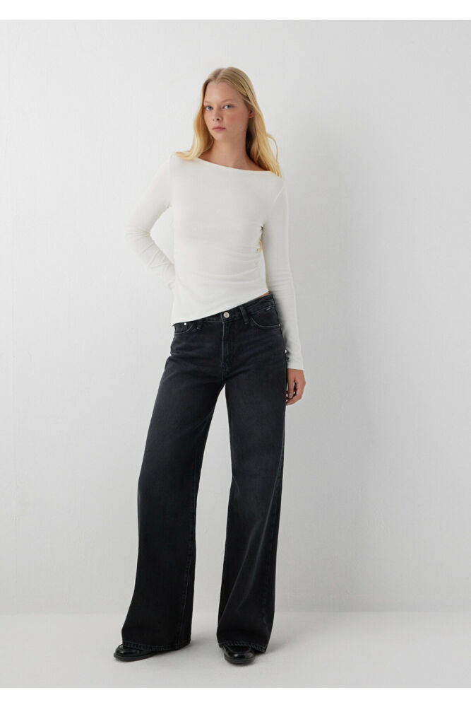 Mavi Florıda Someke Wide Leg Kadın Jean Pantolon 1010381-A6745 (1)