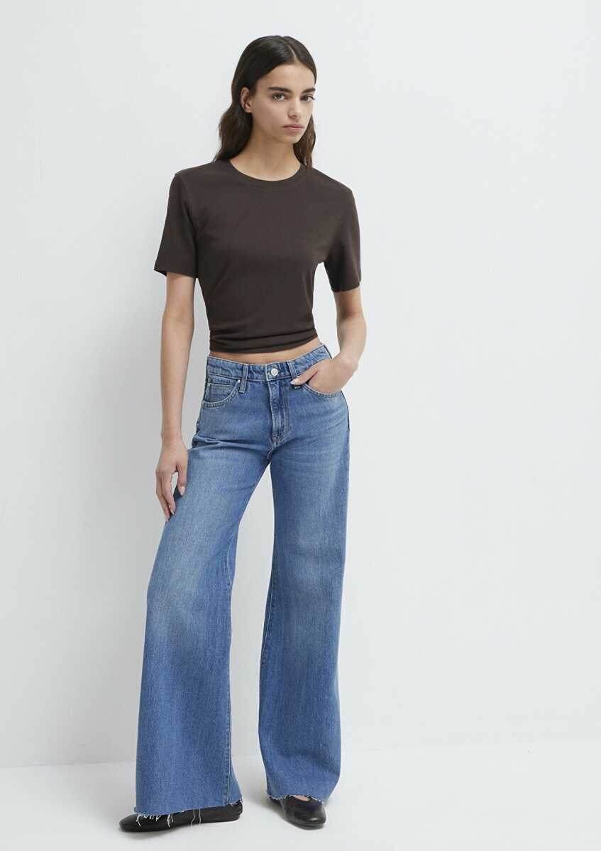 Mavi Grace Iconic Gölgeli Indigo Mavisi Flare Kadın Jean Pantolon 1018584-A1600 - 2