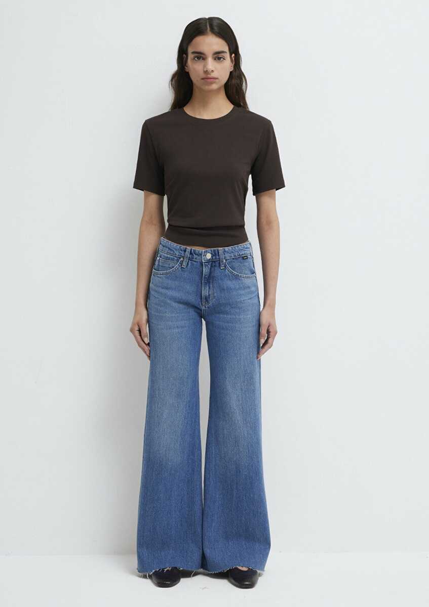 Mavi Grace Iconic Gölgeli Indigo Mavisi Flare Kadın Jean Pantolon 1018584-A1600 - 4