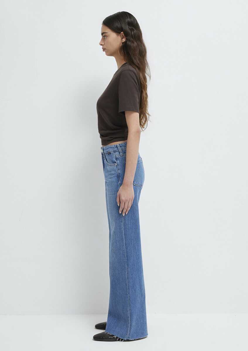 Mavi Grace Iconic Gölgeli Indigo Mavisi Flare Kadın Jean Pantolon 1018584-A1600 - 5