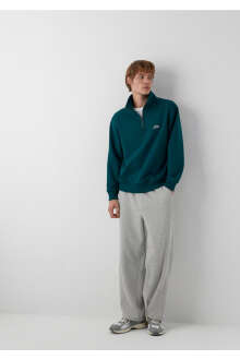 Mavi Gri Loose Fit Erkek Eşofman Altı 0024579-80196