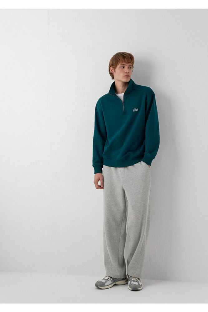 Mavi Gri Loose Fit Erkek Eşofman Altı 0024579-80196