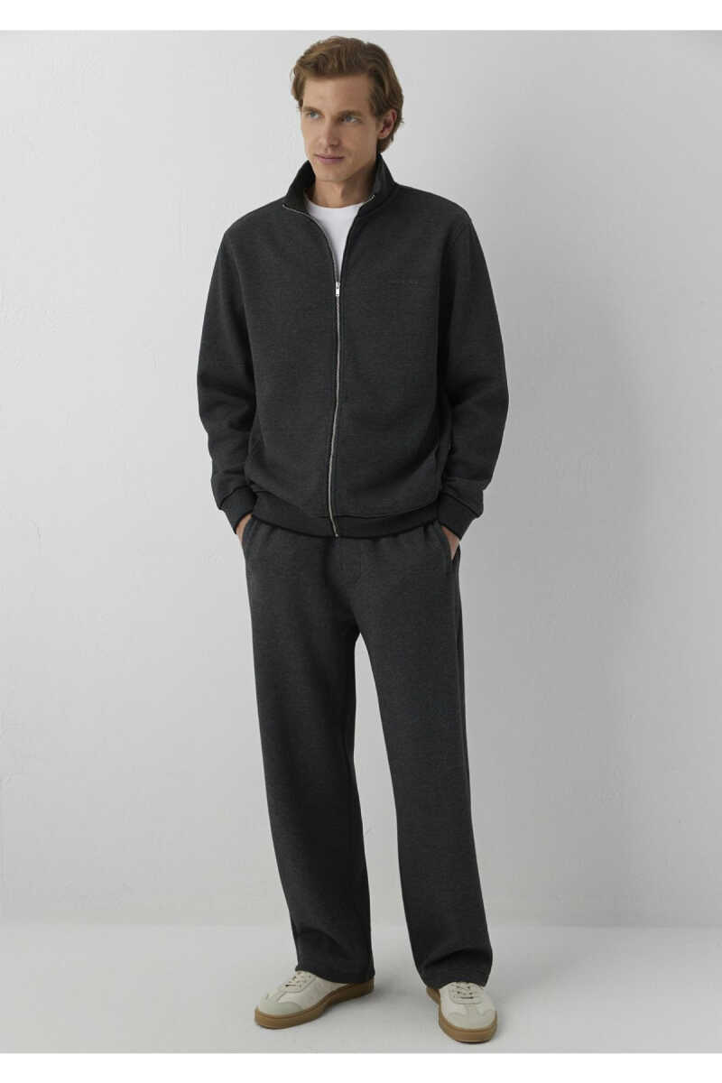 Mavi Gri Regular Fit Fermuarlı Erkek Sweatshirt 0S20121-80024 - 3