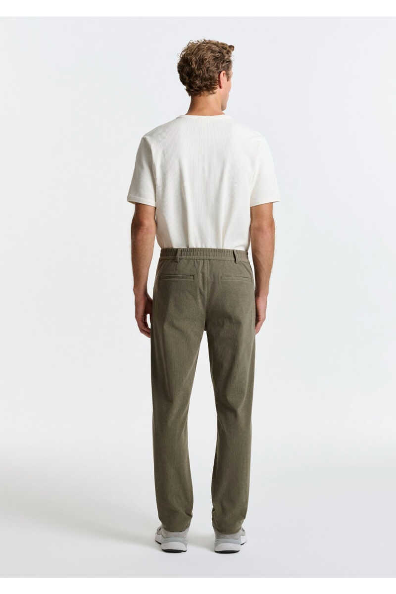 Mavi Haki Kadife Erkek Jogger Pantolon 0010632-86749 - 5