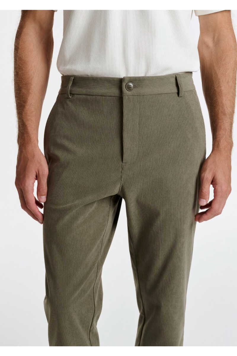 Mavi Haki Kadife Erkek Jogger Pantolon 0010632-86749 - 6