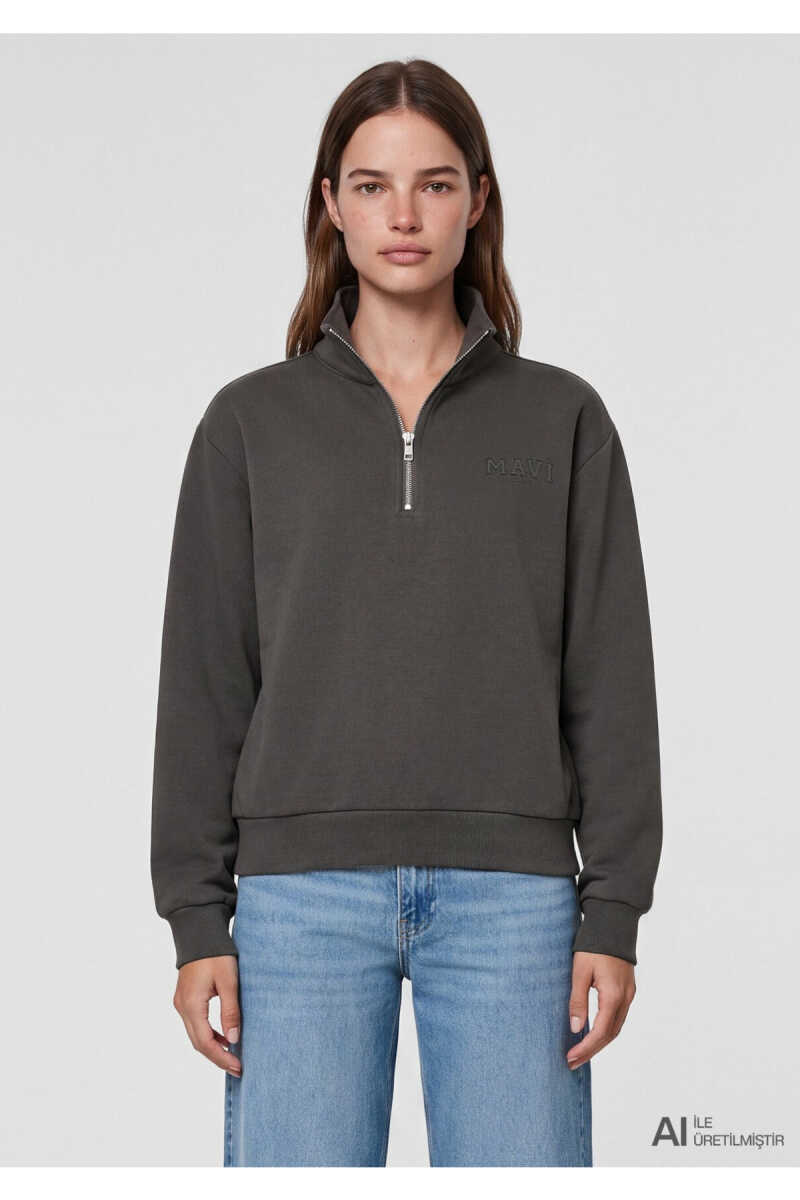 Mavi Haki Loose Fit Kadın Sweatshirt 1S10586-71553 - 2