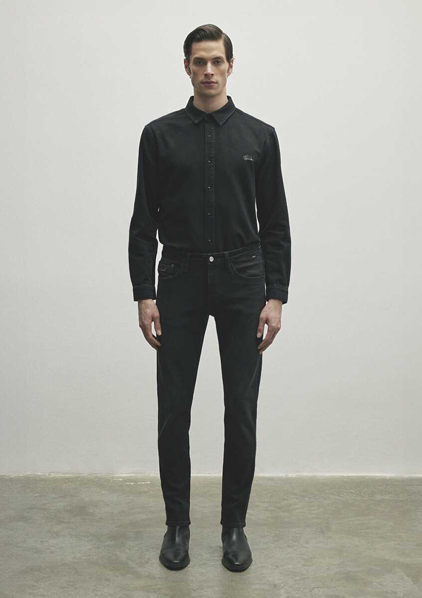 Mavi Jake Deep Smoke Lux Black Erkek Jean Pantolon 0042286544 - 3
