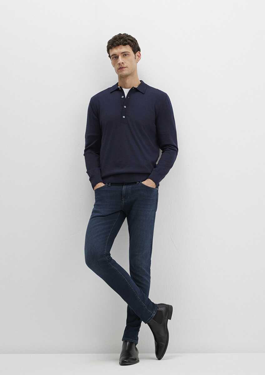 Mavi James Lux Black Puslu Koyu Mavi Erkek Jean Pantolon 0042490825 - 3