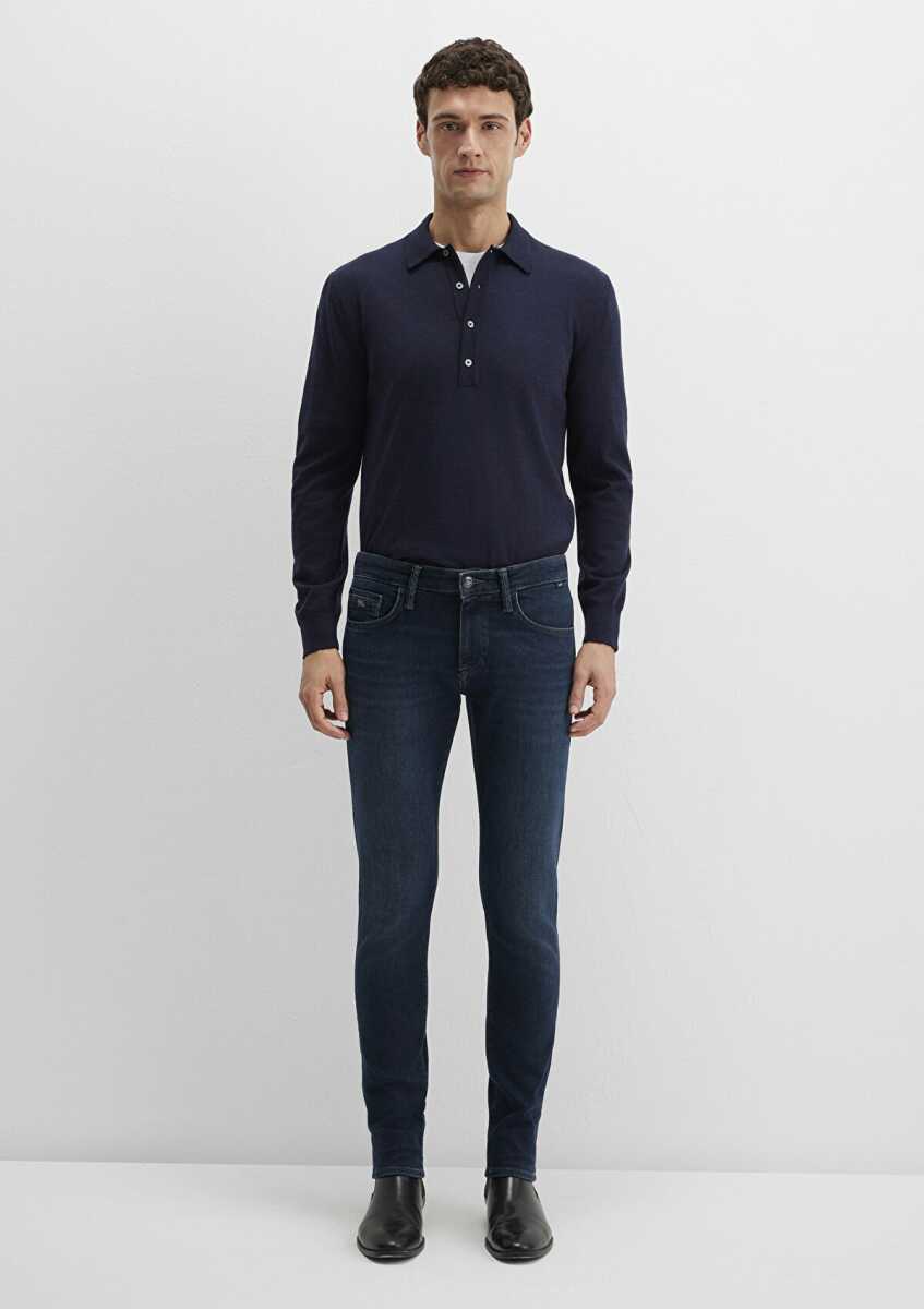 Mavi James Lux Black Puslu Koyu Mavi Erkek Jean Pantolon 0042490825 - 4