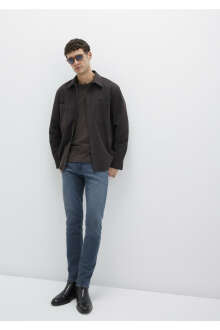 Mavi James Mavi Black Puslu Mürekkep Mavi Skinny Normal Bel Dar Paça Erkek Jean Pantolon 0042490667