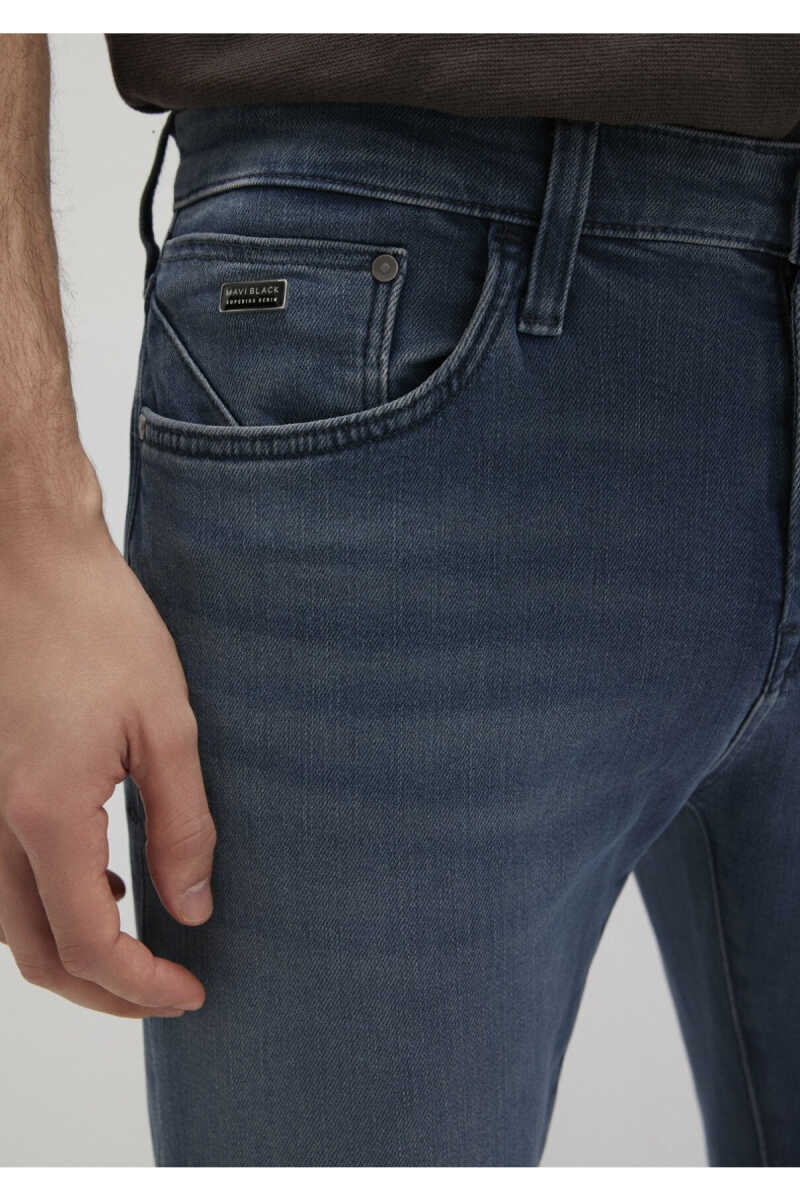 Mavi James Mavi Black Puslu Mürekkep Mavi Skinny Normal Bel Dar Paça Erkek Jean Pantolon 0042490667 - 6