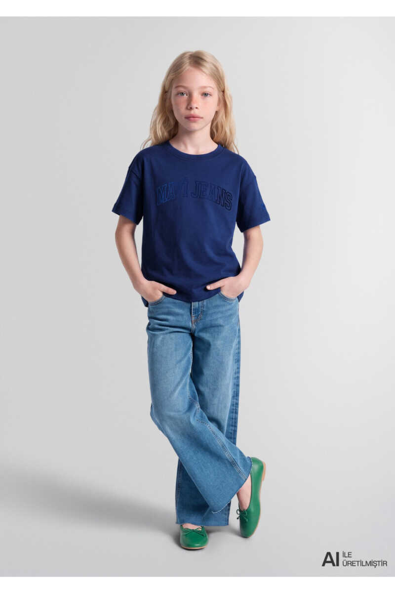 Mavi Jean Logo Çocuk Tişört 7620059-70722 - 1