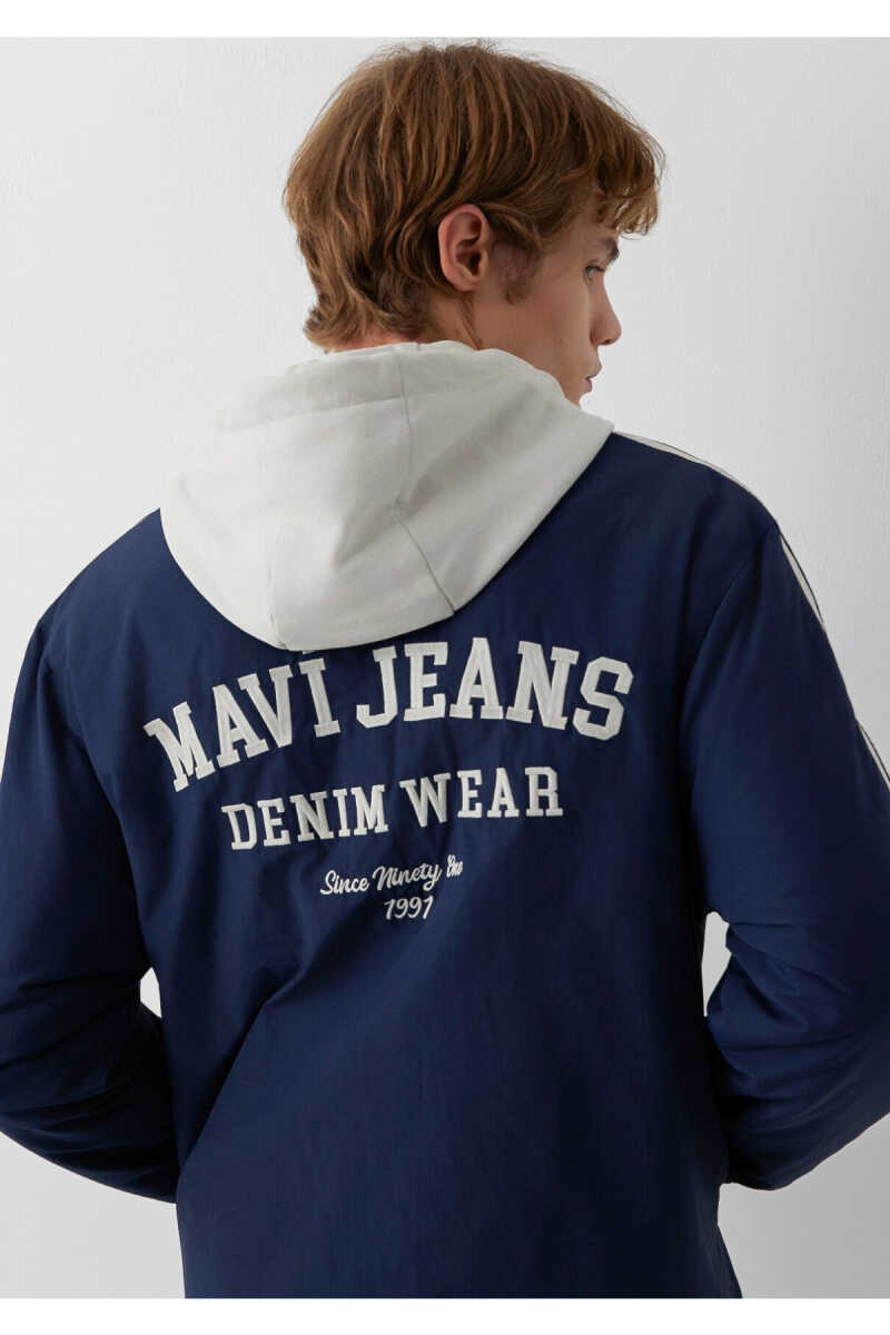 Mavi Jeans Baskılı Kapüşonlu Loose Fit Erkek Ceket 0110623-70497 - 1
