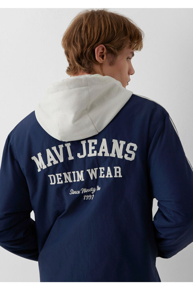Mavi Jeans Baskılı Kapüşonlu Loose Fit Erkek Ceket 0110623-70497