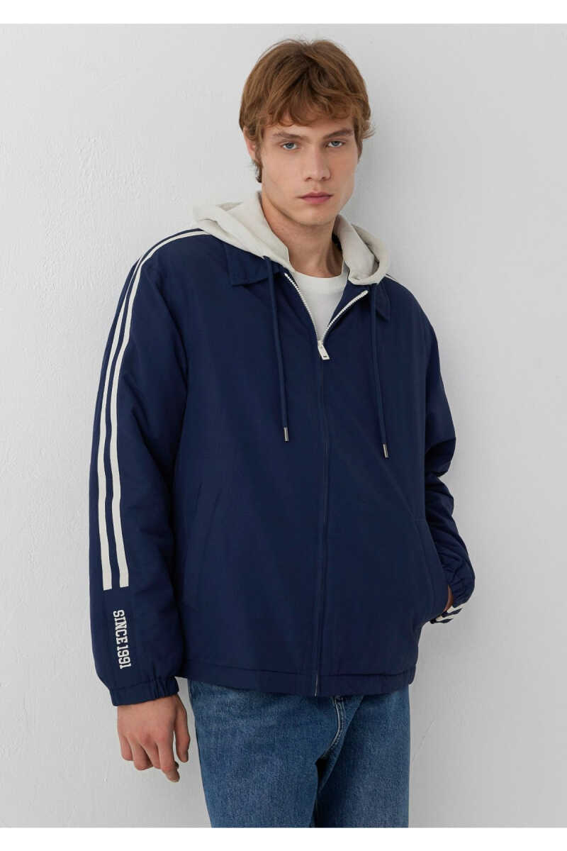 Mavi Jeans Baskılı Kapüşonlu Loose Fit Erkek Ceket 0110623-70497 - 2