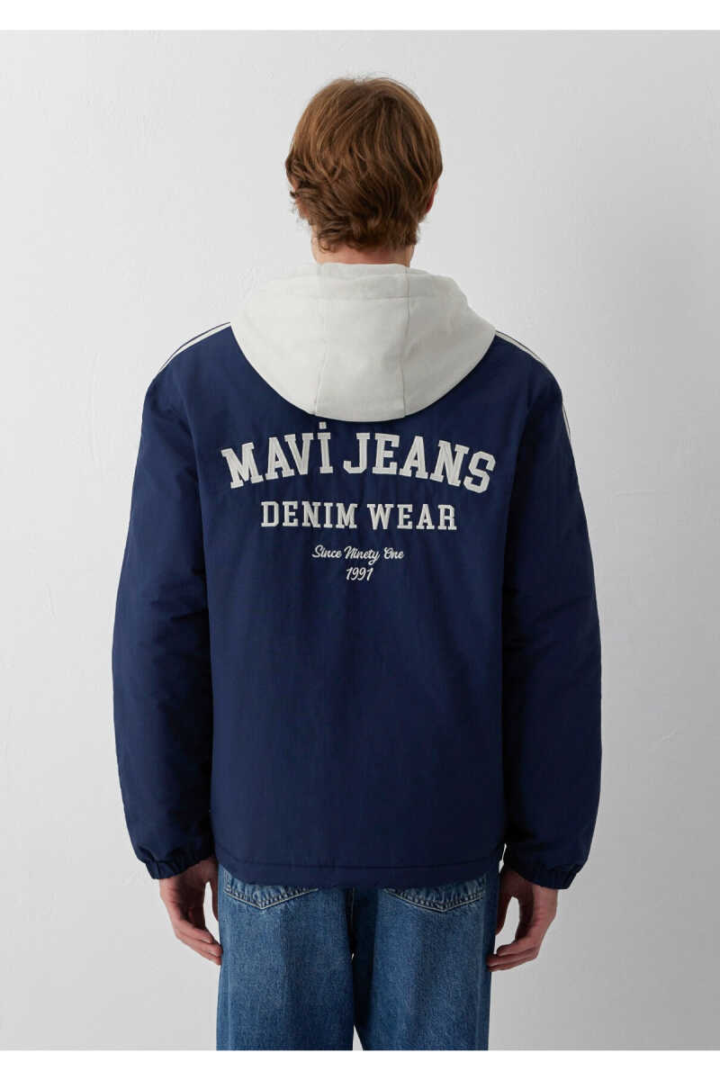 Mavi Jeans Baskılı Kapüşonlu Loose Fit Erkek Ceket 0110623-70497 - 6