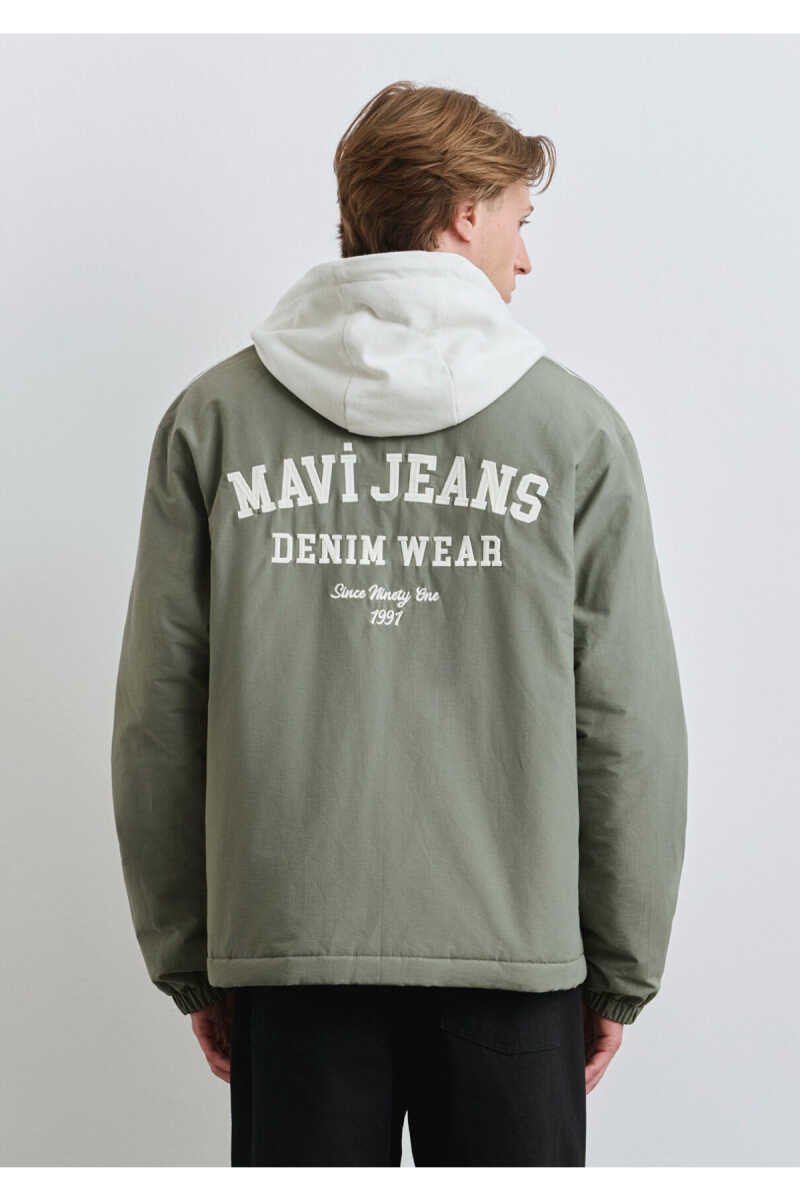 Mavi Jeans Baskılı Kapüşonlu Loose Fit Erkek Ceket 0110623-80692 - 5