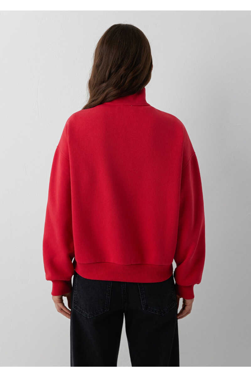 Mavi Jeans Baskılı Kırmızı Loose Fit Kadın Sweatshirt 1S20132-86417 - 5