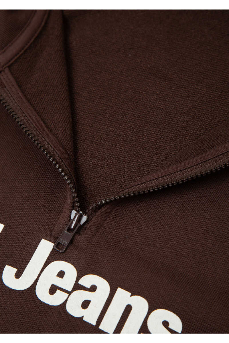 Mavi Jeans Baskılı Logo Yarım Fermuarlı Çocuk Sweat 6S10142-88067 - 4