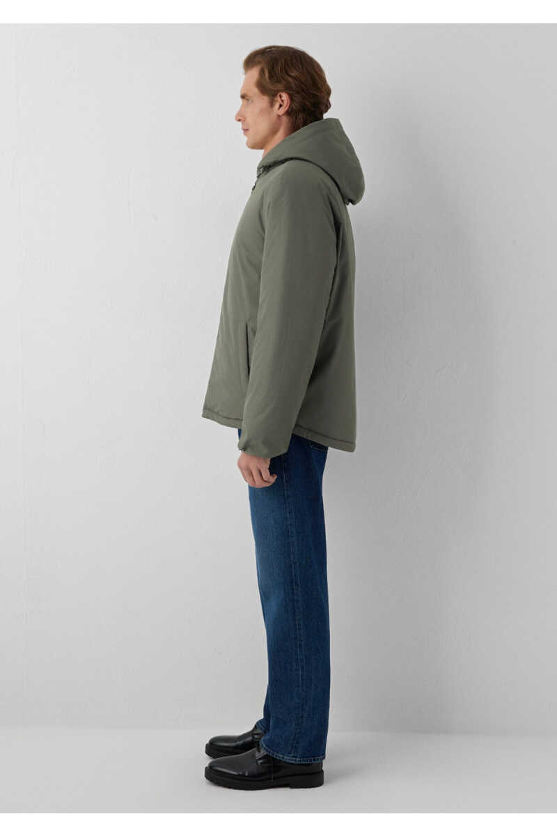 Mavi Jeans Kapüşonlu Yeşil Loose Fit Erkek Mont 0110832-85485 - 4