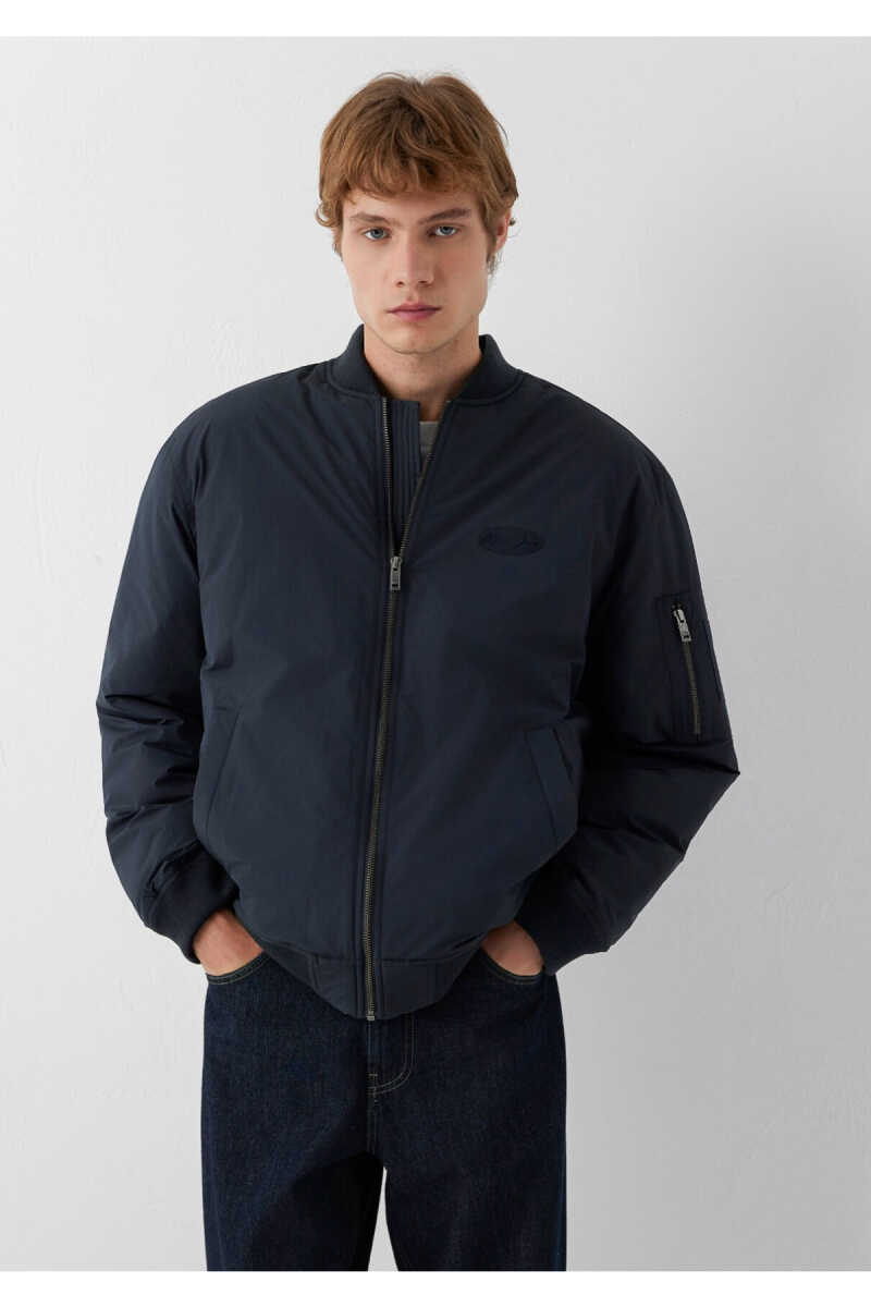 Mavi Jeans Lacivert Loose Fit Erkek Bomber Ceket 0110878-70499 - 2