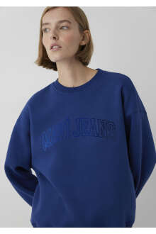 Mavi Jeans Lacivert Loose Fit Kadın Sweatshirt 1S20131-70722 