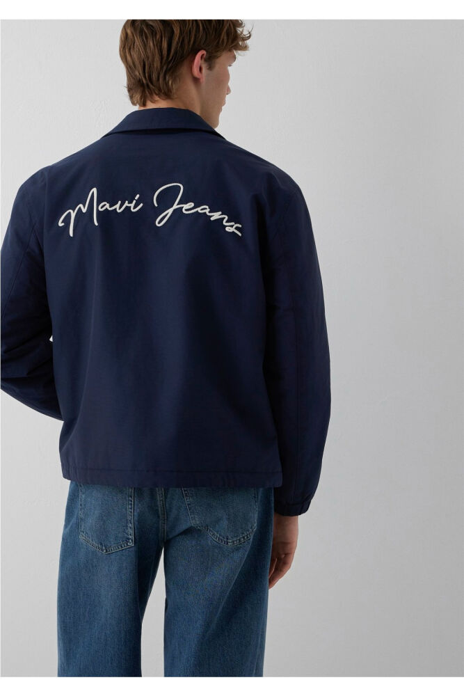 Mavi Jeans Nakışlı Lacivert Loose Fit Erkek Ceket 0110875-82318