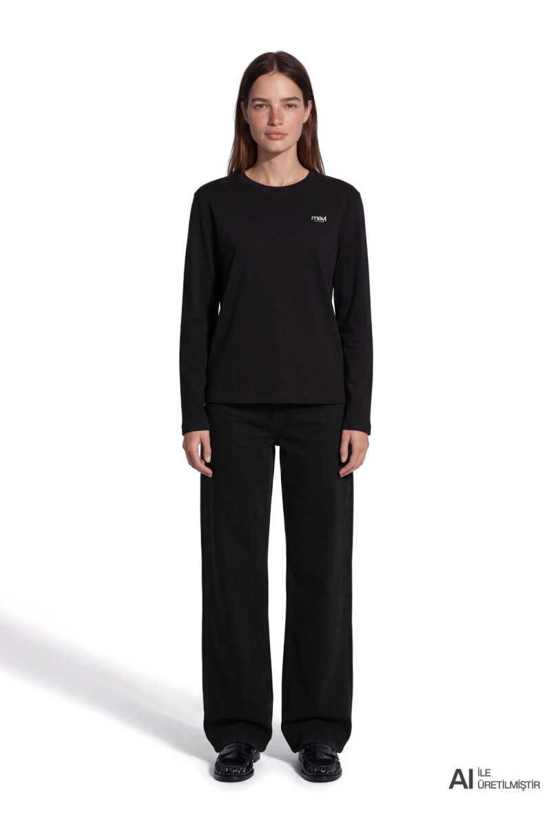 Mavi Jeans Uzun Kollu Siyah Sweat 1620079-900 - 2