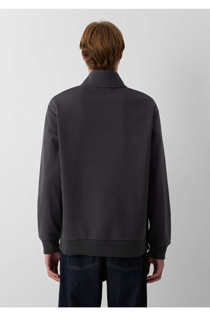 Mavi Jeans Yarı Fermuarlı Antrasit Loose Fit Erkek Sweatshirt 0S20113-91405 - 5