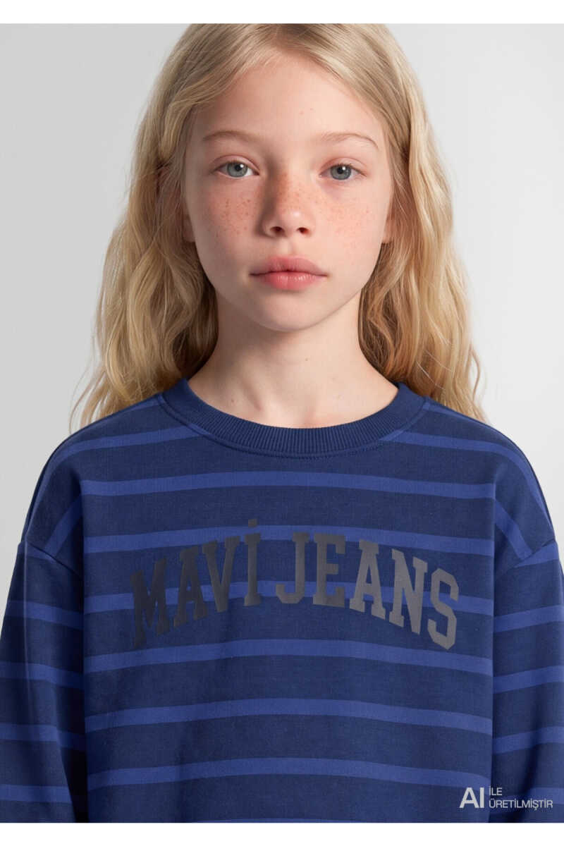 Mavi Jeasn Logo Çocuk Sweat 7S20066-85471 - 4