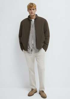 Mavi Kahverengi Bomber Regular Fit Erkek Ceket 0110761-71541