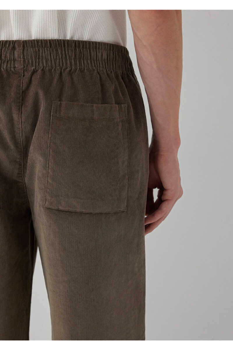 Mavi Kahverengi Kadife Regular Fit Erkek Jogger Pantolon 0010619-70376 - 7