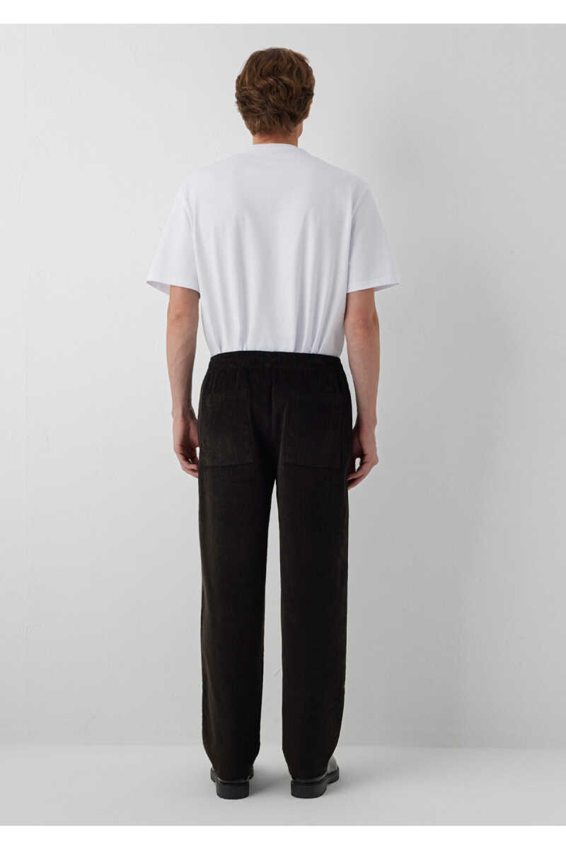 Mavi Kahverengi Kadife Regular Fit Erkek Jogger Pantolon 0010619-90892 - 5