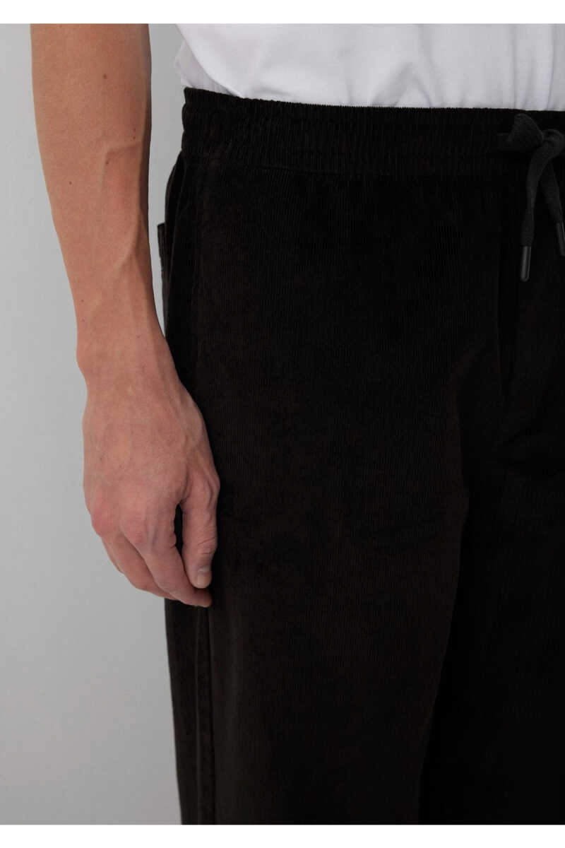 Mavi Kahverengi Kadife Regular Fit Erkek Jogger Pantolon 0010619-90892 - 6