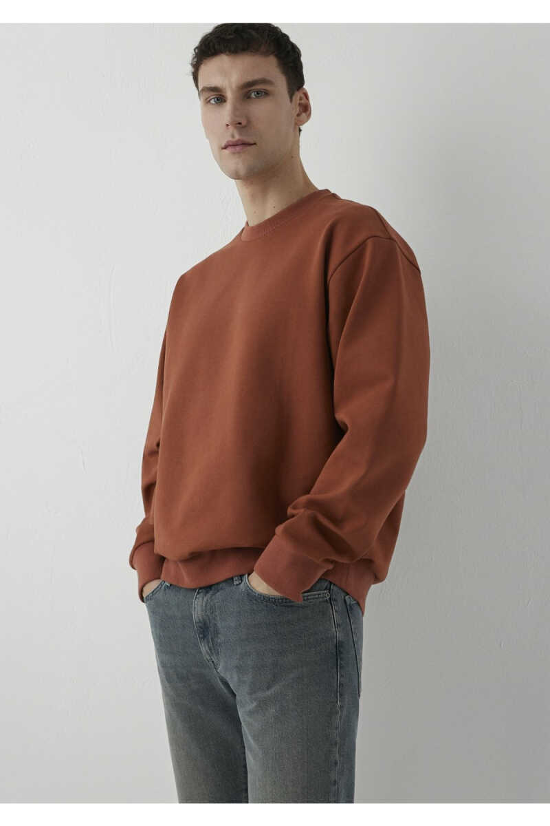 Mavi Kahverengi Loose Fit Erkek Sweatshirt 0S20147-70315 - 2