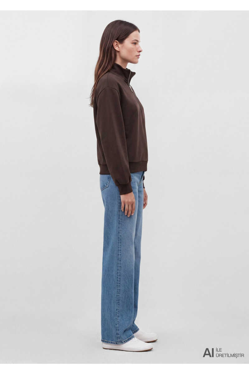 Mavi Kahverengi Loose Fit Kadın Sweatshirt 1S10586-70240 - 3