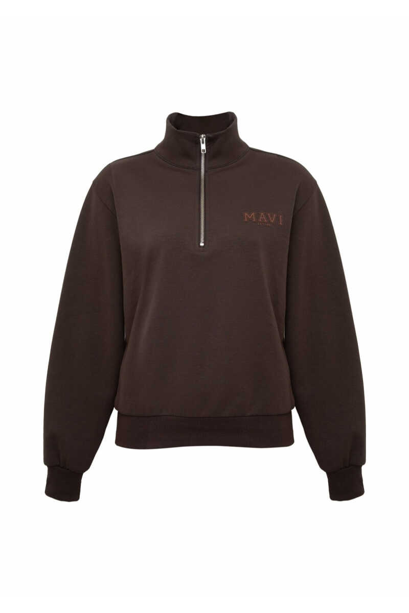 Mavi Kahverengi Loose Fit Kadın Sweatshirt 1S10586-70240 - 5