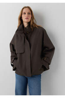 Mavi Kahverengi Oversize Kadın Trençkot 1110853-91100