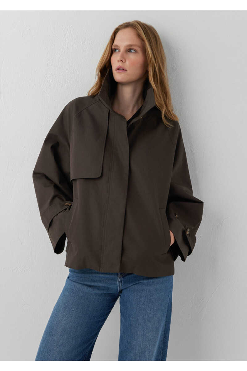 Mavi Kahverengi Oversize Kadın Trençkot 1110853-91100 - 4