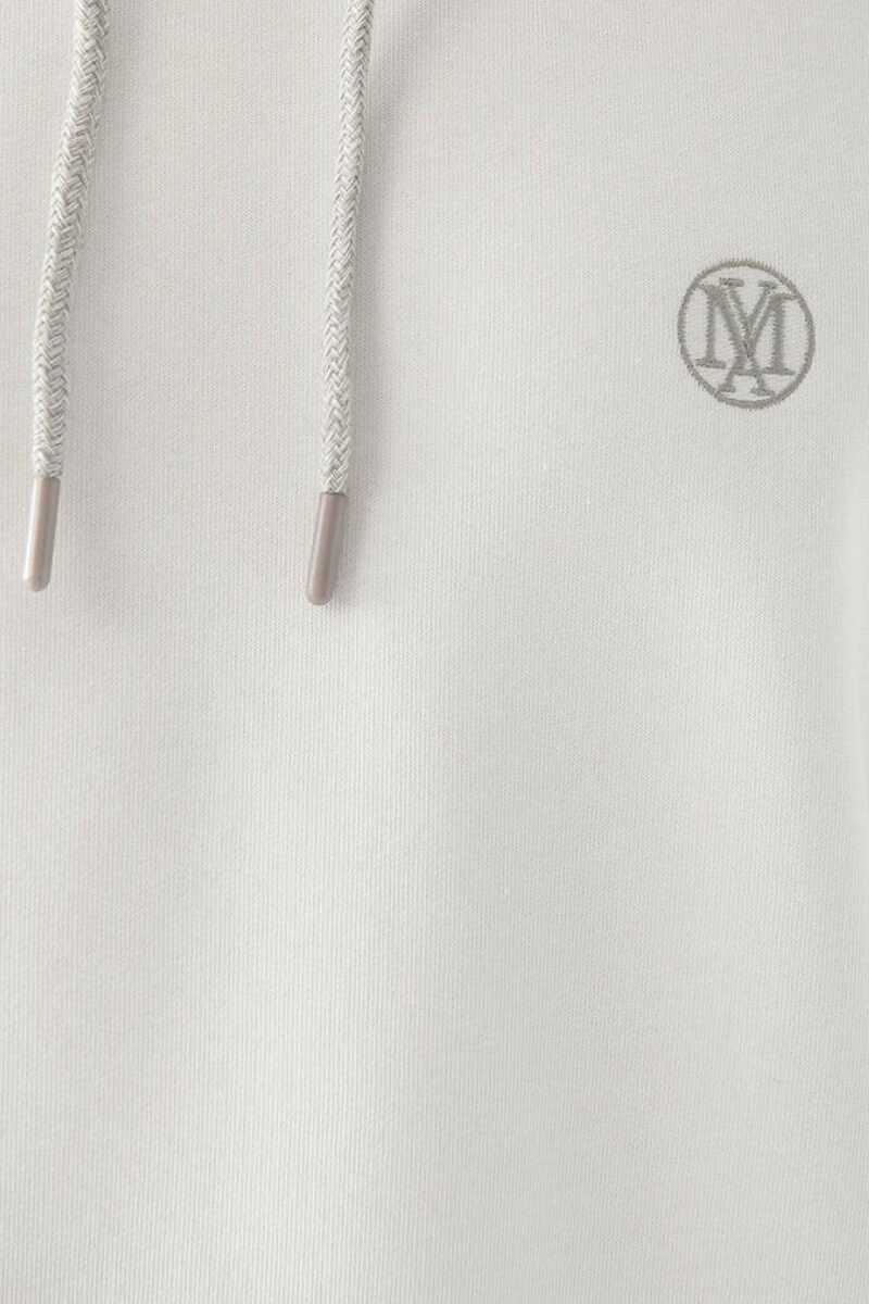 Mavi Kapişonlu Kırık Beyaz Erkek Sweat 065809-34519 - 6