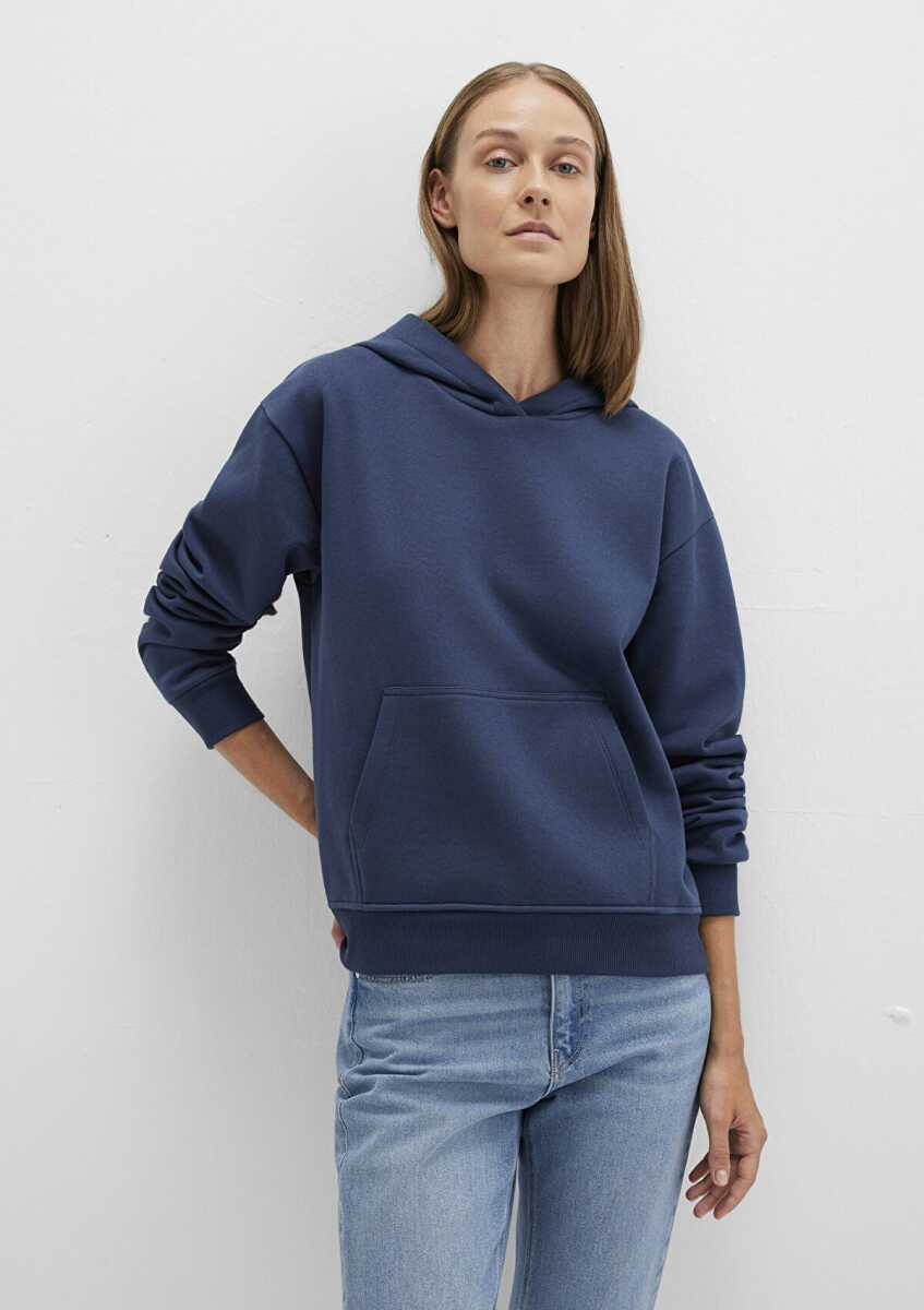 Mavi Kapişonlu Koyu Lacivert Kadın Sweat 167299-70488 - 3