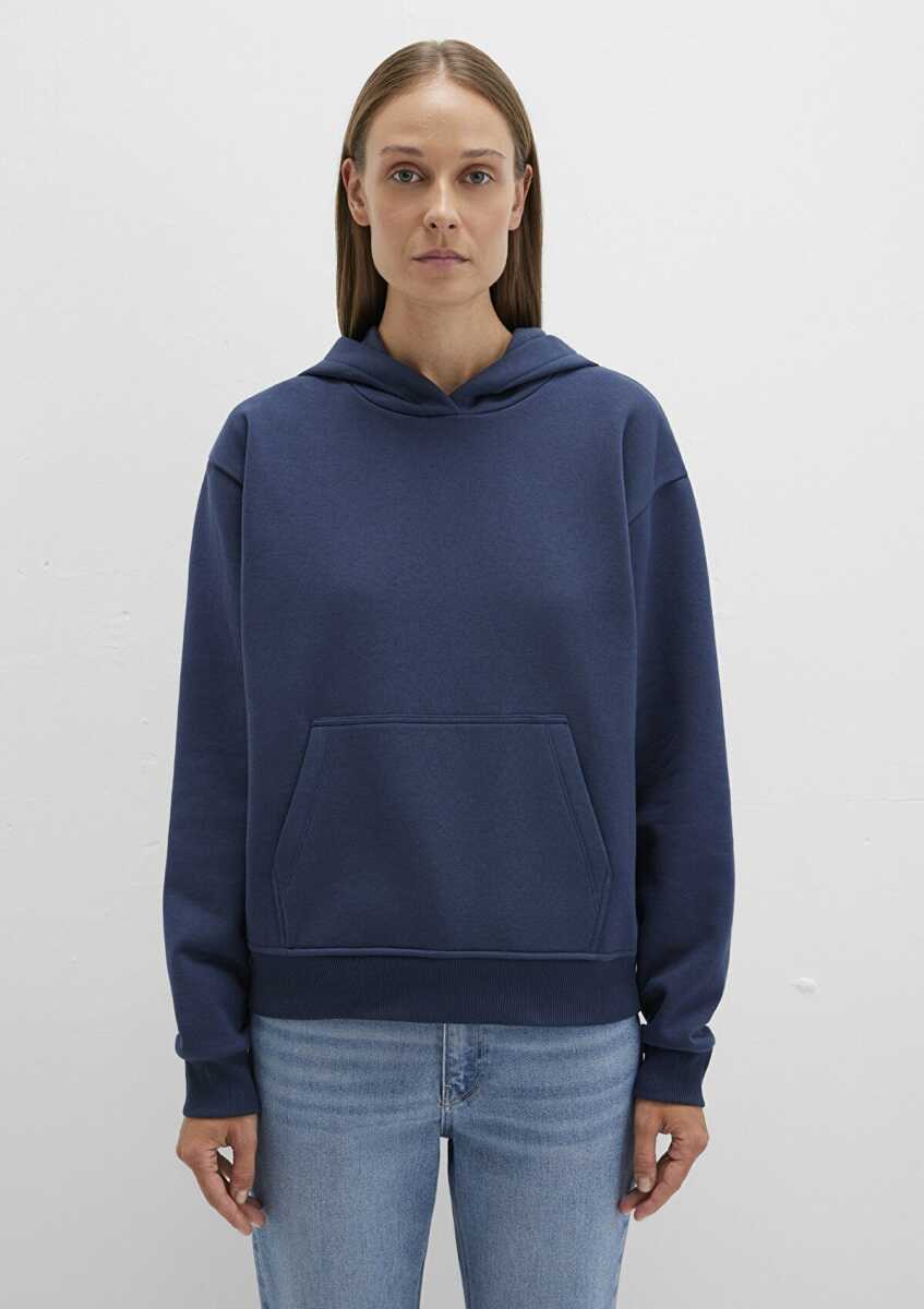 Mavi Kapişonlu Koyu Lacivert Kadın Sweat 167299-70488 - 4