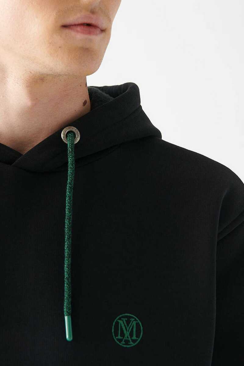 Mavi Kapişonlu Siyah Erkek Sweat 065809-900 - 5